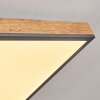 Salmi Plafondpaneel LED houtlook, Zwart, Wit, 1-licht