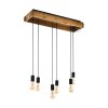 Eglo-Leuchten WOOTTON Hanglamp Bruin, Zwart, 6-lichts