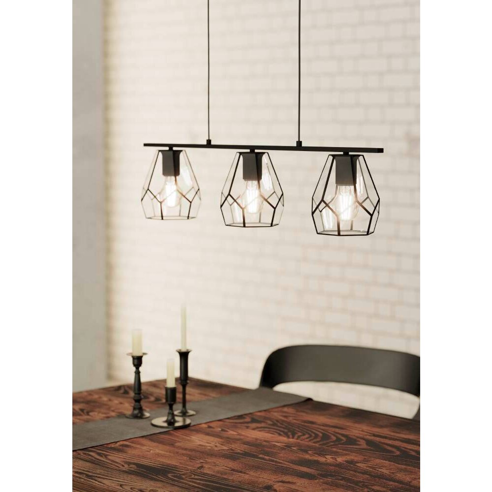 Eglo-Leuchten MARDYKE Hanglamp Zwart, 3-lichts main product photo