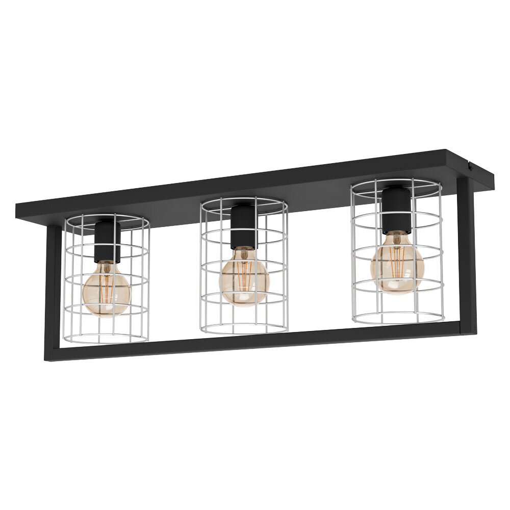 Eglo-Leuchten JUBILY Plafondlamp Zwart, 3-lichts main product photo