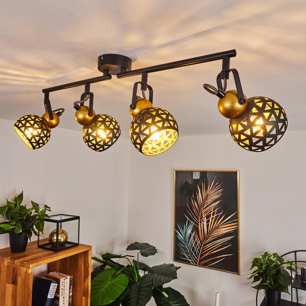 Gomsrud Plafondlamp Zwart, 4-lichts main product photo