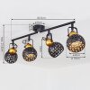 Gomsrud Plafondlamp Zwart, 4-lichts