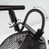 Hakvaag Plafondlamp Hout donker, Zwart, 2-lichts