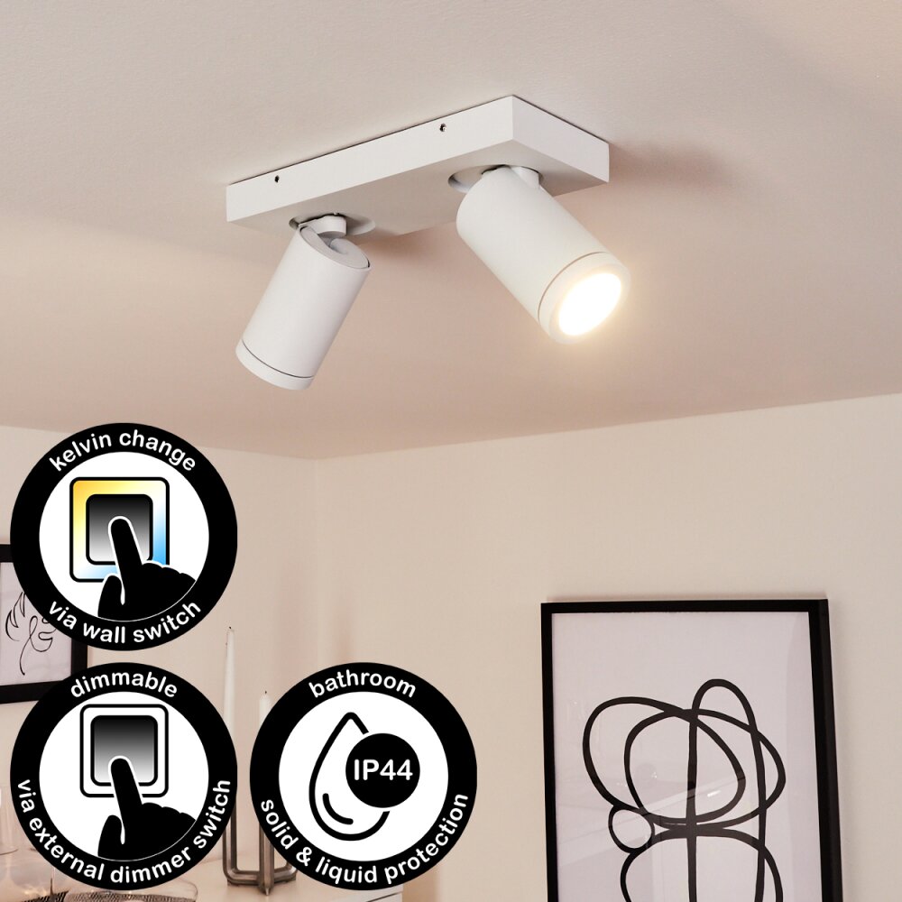 Hakamken Plafondlamp Wit, 2-lichts main product photo