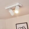 Hakamken Plafondlamp Wit, 2-lichts