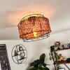 Otta Plafondlamp Zwart, 1-licht