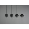 Trio-Leuchten Fletcher Hanglamp Zwart, 4-lichts