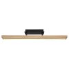 Globo DORO Plafondlamp LED houtlook, Zwart, 1-licht