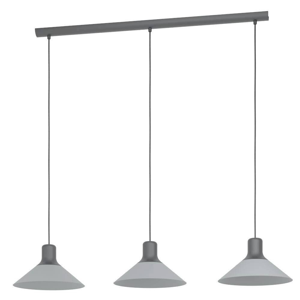 Eglo-Leuchten ABREOSA Hanglamp Grijs, Zwart, 3-lichts main product photo