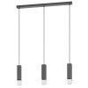 Eglo-Leuchten BUTRANO Hanglamp LED Zwart, Zilver, 3-lichts