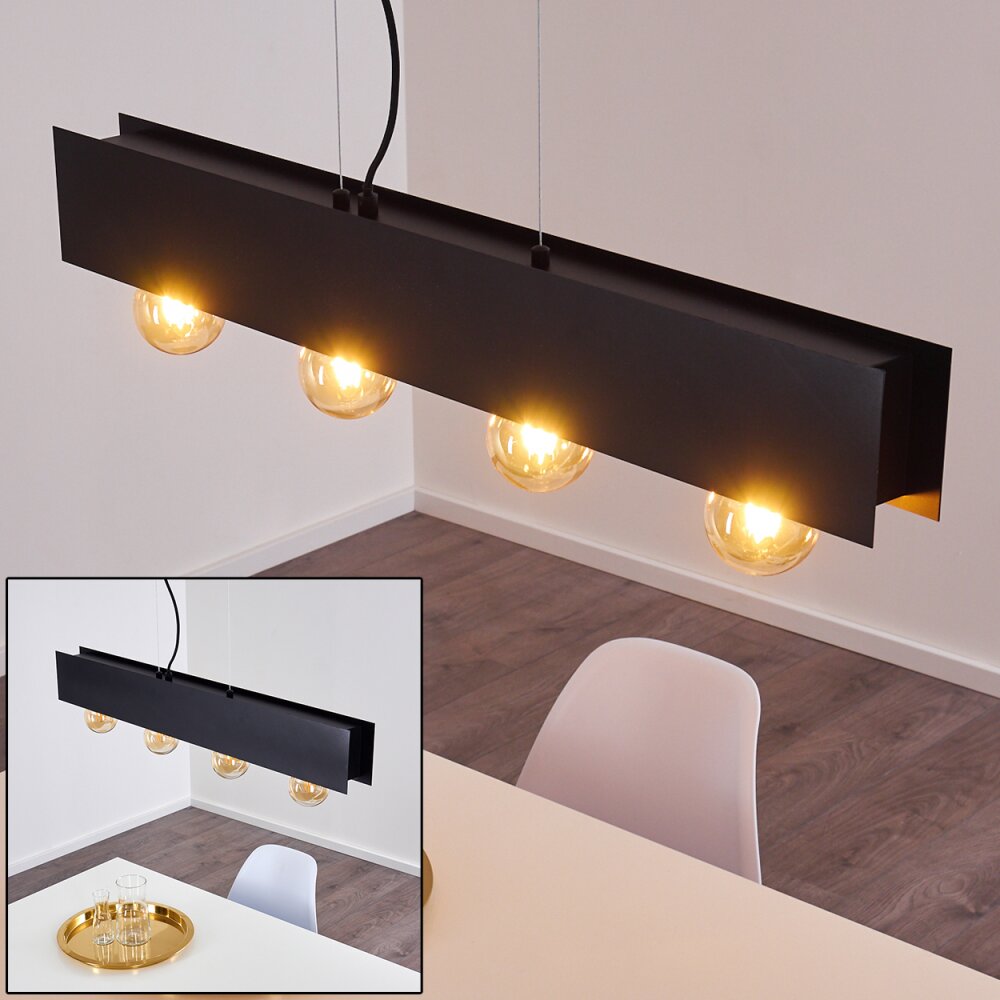 Fria Hanglamp Zwart, 4-lichts main product photo