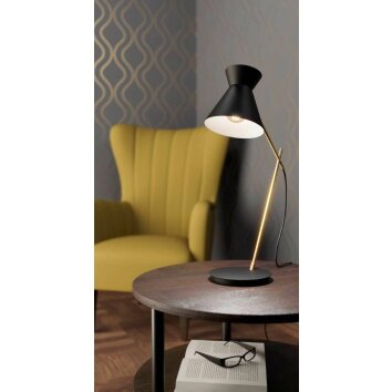Eglo-Leuchten AMEZAGA Tafellamp Messing, Zwart, 1-licht