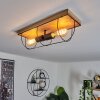 Hodne Plafondlamp Natuurlijke kleuren, Zwart, 2-lichts