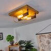 Hodne Plafondlamp Natuurlijke kleuren, Zwart, 3-lichts