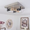 Hodne Plafondlamp Grijs, Natuurlijke kleuren, Zwart, 3-lichts