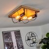 Hodne Plafondlamp Natuurlijke kleuren, Zwart, 3-lichts