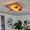 Hodne Plafondlamp Natuurlijke kleuren, Zwart, 3-lichts