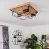 Hodne Plafondlamp Natuurlijke kleuren, Zwart, 3-lichts