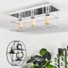Fevaag Plafondlamp Chroom, Zilver, 3-lichts