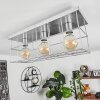 Fevaag Plafondlamp Chroom, Zilver, 3-lichts