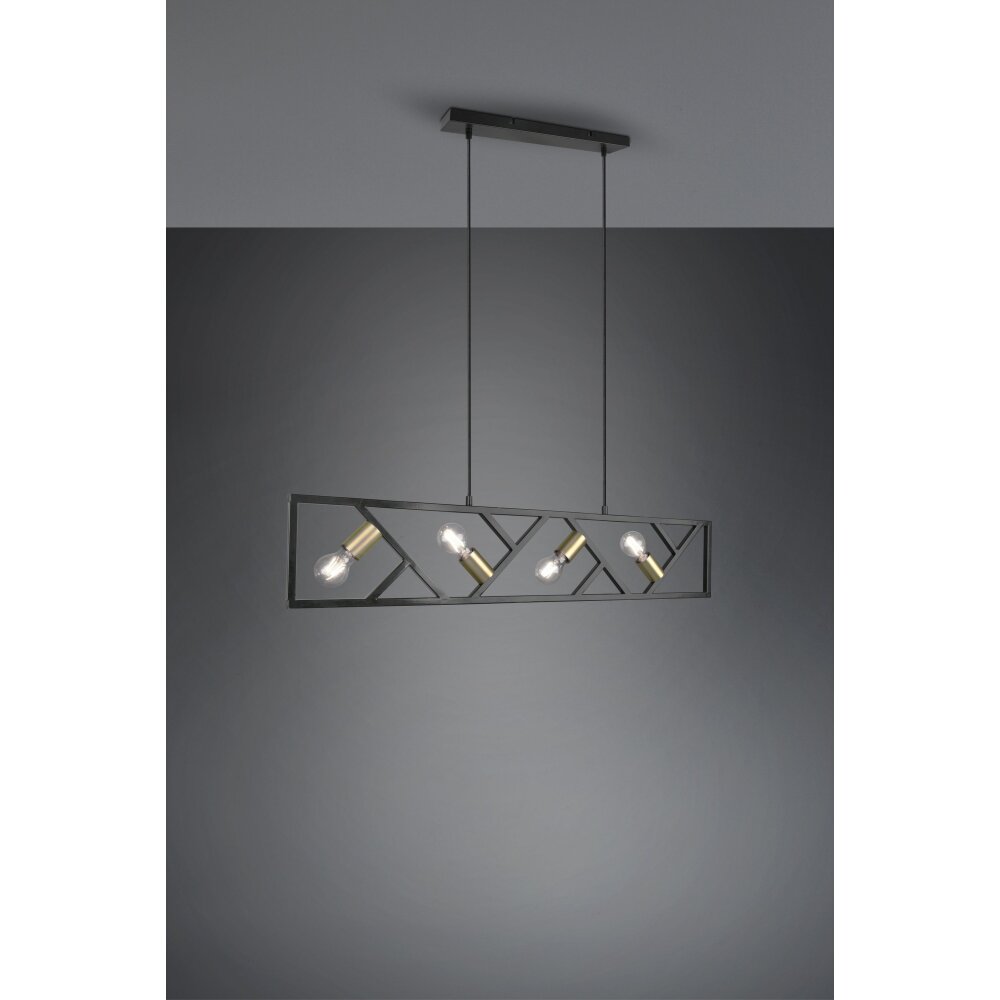 Trio-Leuchten Bela Hanglamp Zwart, 4-lichts main product photo
