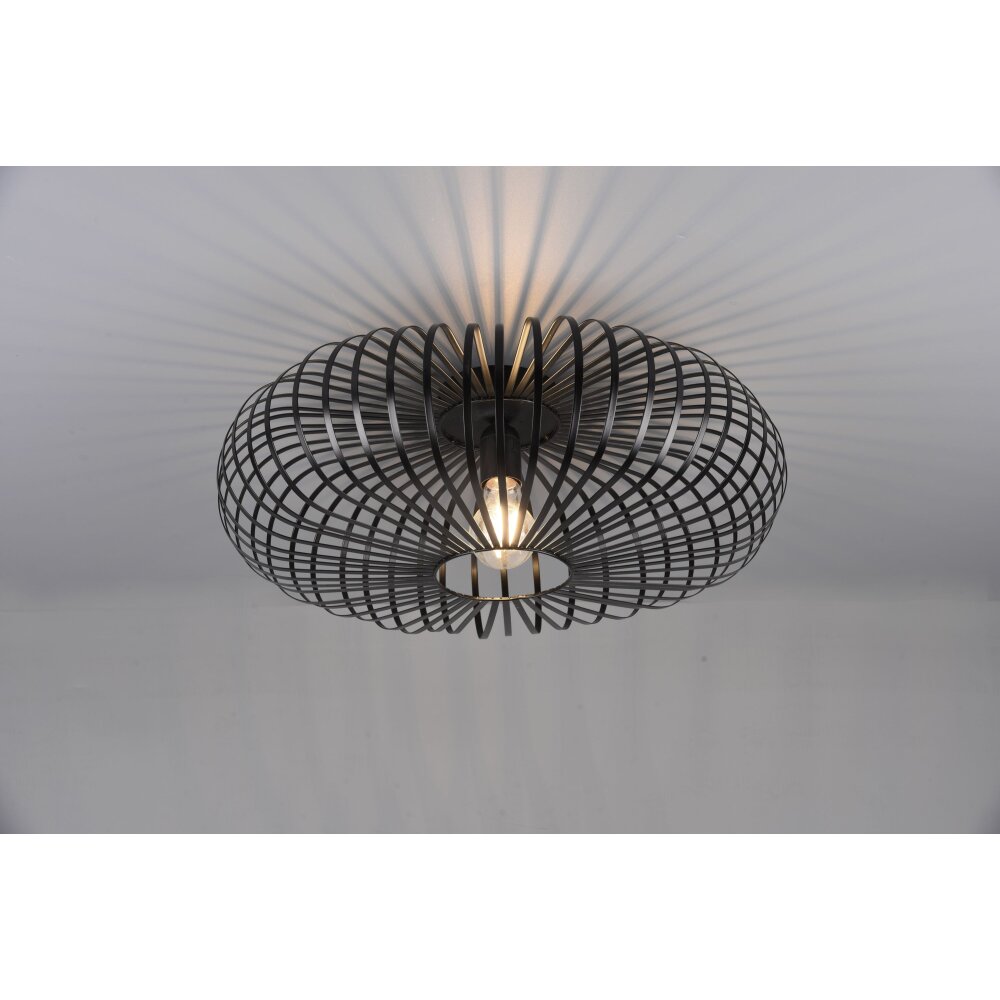 Trio-Leuchten Johann Plafondlamp Zwart, 1-licht main product photo