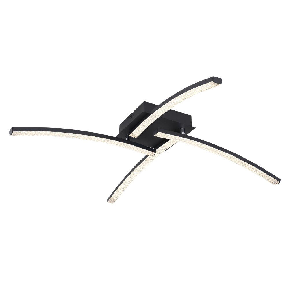 Globo JULES Plafondlamp LED Zwart, 1-licht main product photo