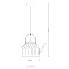 Globo SUSANNA Hanger Zwart, 1-licht