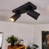Hakamken Plafondlamp LED Zwart, 2-lichts