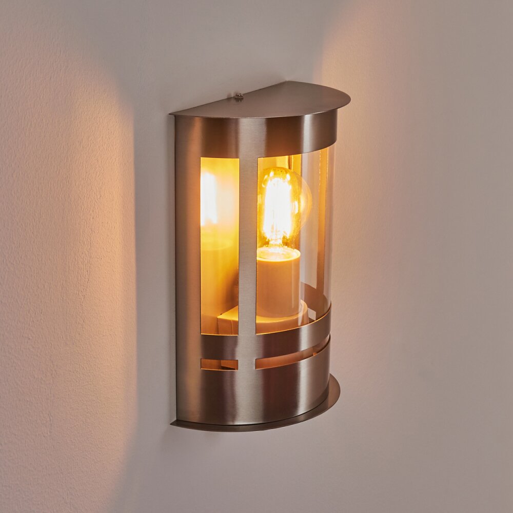 Lauvdal Buiten muurverlichting roestvrij staal, 1-licht, Bewegingsmelder