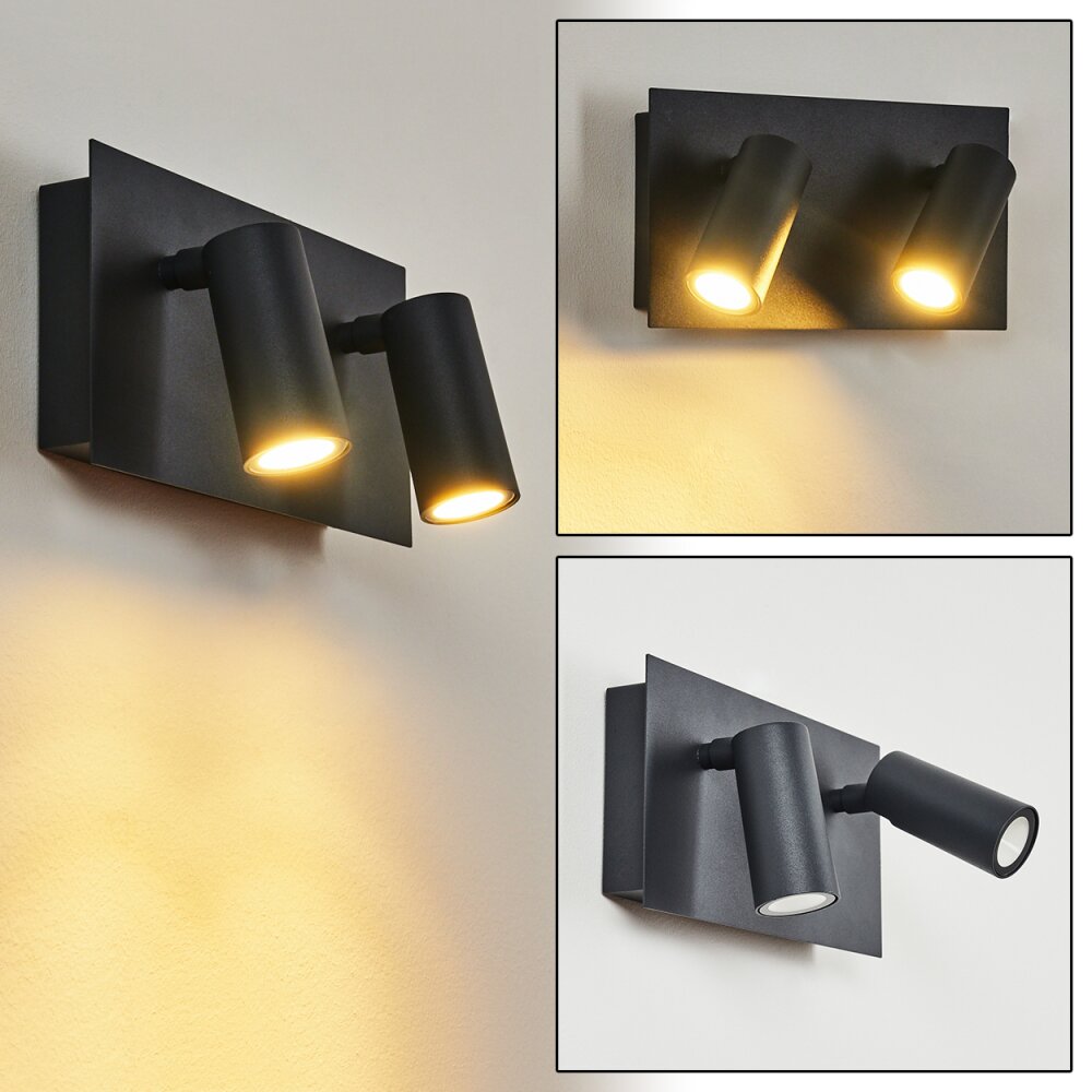 Saeter Buiten muurverlichting LED Zwart, 2-lichts main product photo