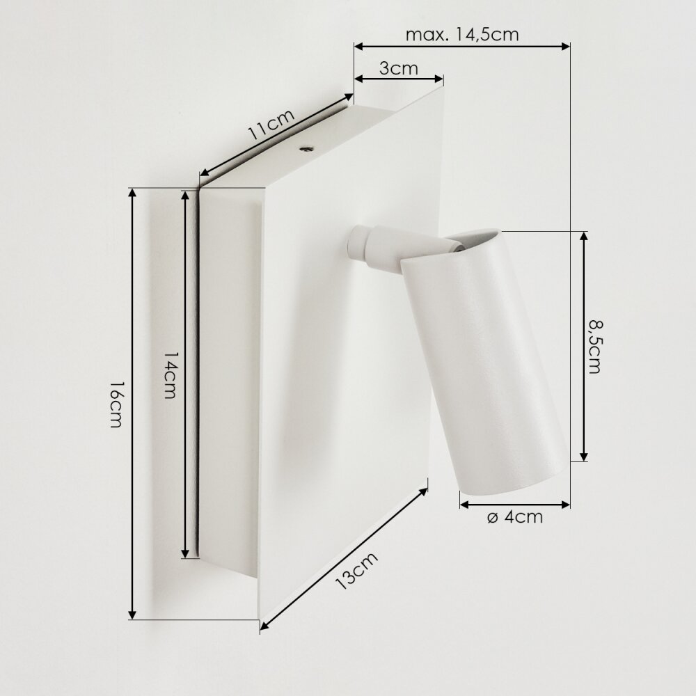 Saeter Buiten muurverlichting LED Wit, 1-licht