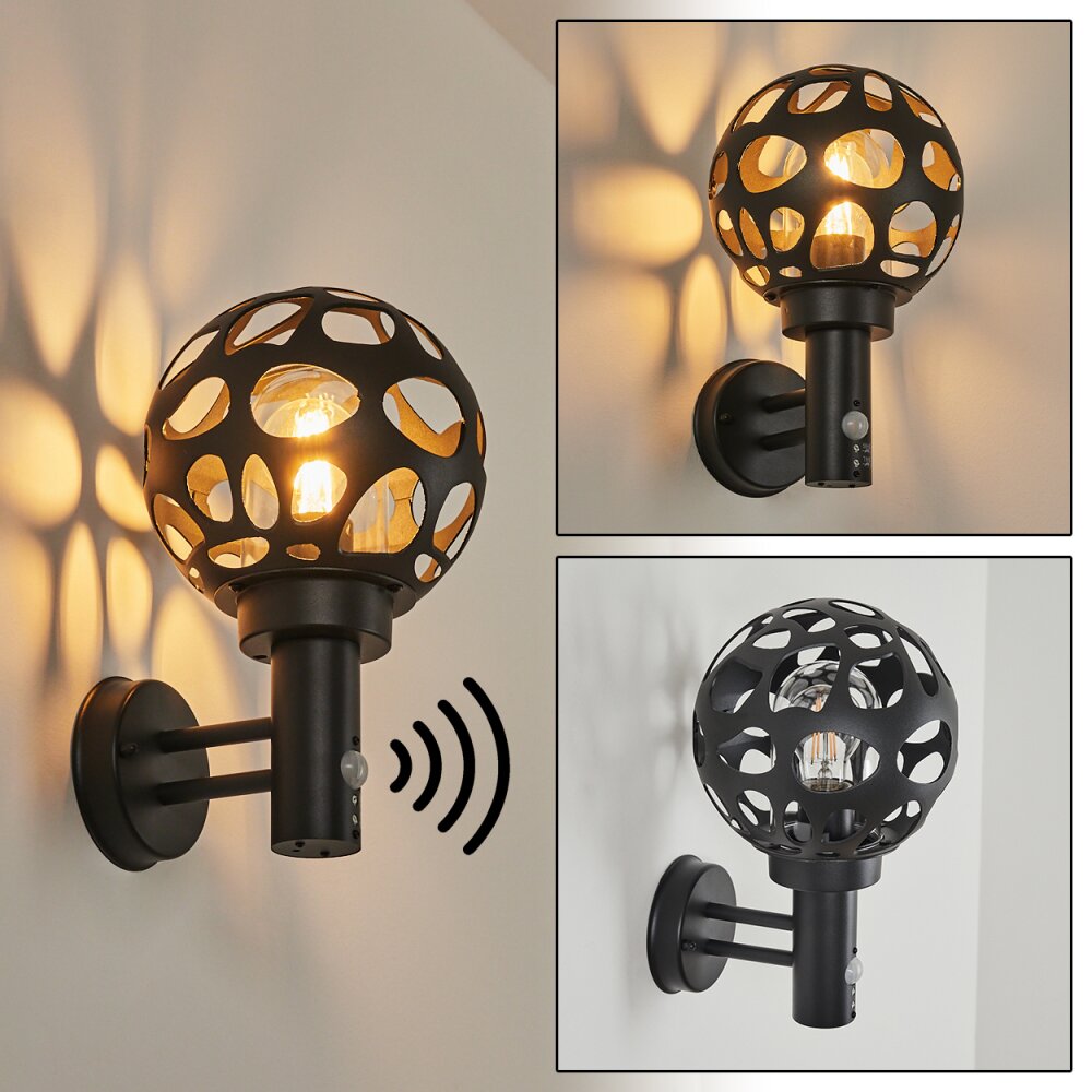 Saaseg Buiten muurverlichting Antraciet, 1-licht, Bewegingsmelder main product photo