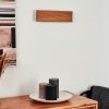Mosambik Muurlamp LED Bruin, Hout donker, Nikkel mat, 1-licht