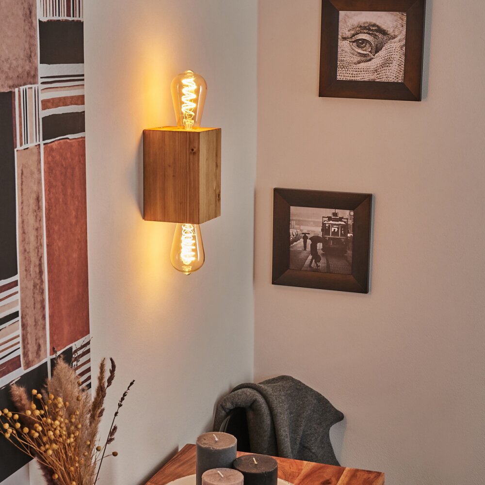 Makadade Muurlamp Natuurlijke kleuren, 2-lichts main product photo