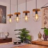 Hodne Hanglamp Natuurlijke kleuren, Zwart, 4-lichts