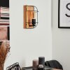 Hodne Muurlamp Natuurlijke kleuren, Zwart, 1-licht