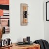 Hodne Muurlamp Grijs, Natuurlijke kleuren, Zwart, 2-lichts