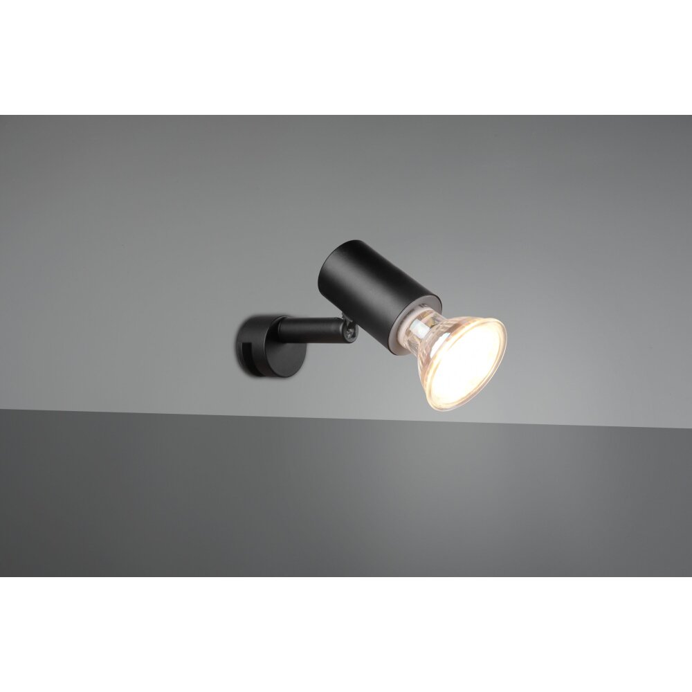 Trio-Leuchten Lorenzo Muurlamp Zwart, 1-licht main product photo