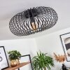 Oravi Plafondlamp Zwart, 1-licht