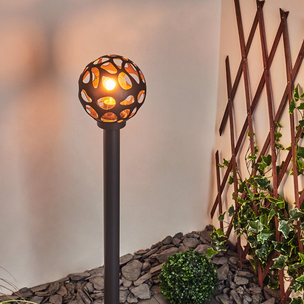 Saaseg Padverlichting Zwart, 1-licht