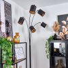 Bathinda Staande lamp Koperkleurig, Zwart, 5-lichts