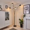 Siamado Staande lamp Zwart, 5-lichts