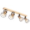 Globo MARIA Plafondlamp Hout licht, 4-lichts