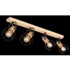 Globo MARIA Plafondlamp Hout licht, 4-lichts