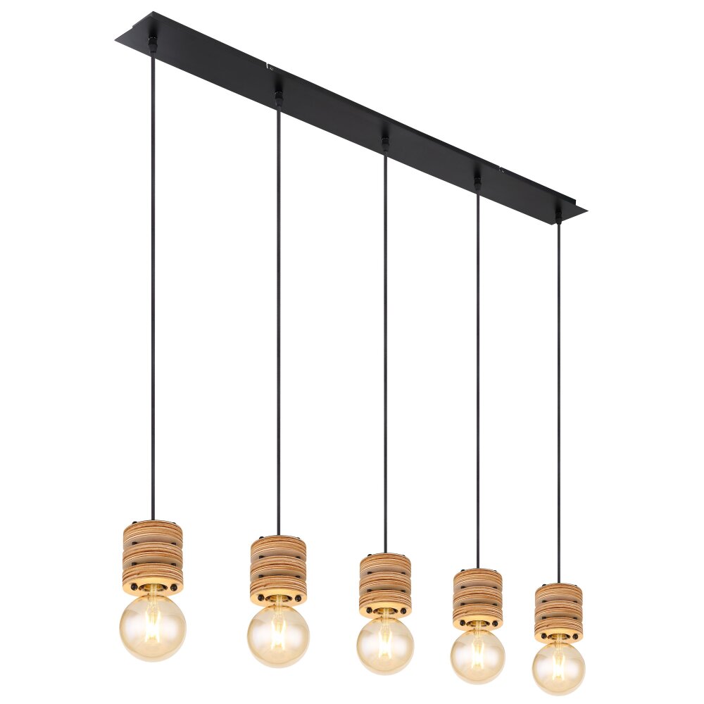 Globo ANGELINE Hanger Zwart, 5-lichts main product photo