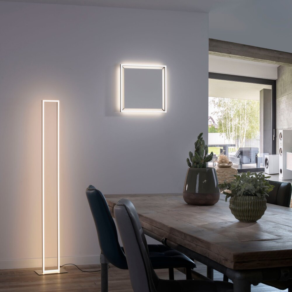 Paul-Neuhaus Q-KAAN Staande lamp LED Staal geborsteld, 2-lichts, Afstandsbediening main product photo