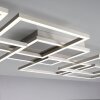 Paul-Neuhaus Q-INIGO Plafondlamp LED Staal geborsteld, 7-lichts, Afstandsbediening