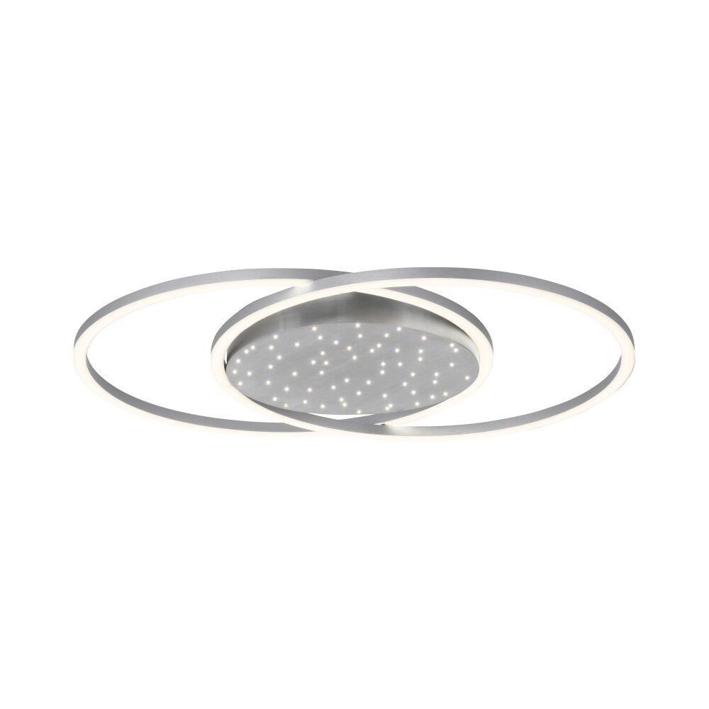Paul-Neuhaus YUKI Plafondlamp LED Staal geborsteld, 3-lichts, Afstandsbediening main product photo