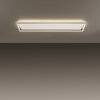 Paul-Neuhaus Q-KAAN Plafondlamp LED Staal geborsteld, 2-lichts, Afstandsbediening